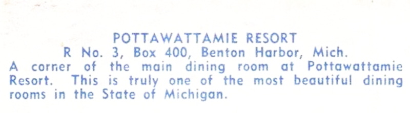 Pottawattamie Resort Motel - Vintage Postcard (newer photo)